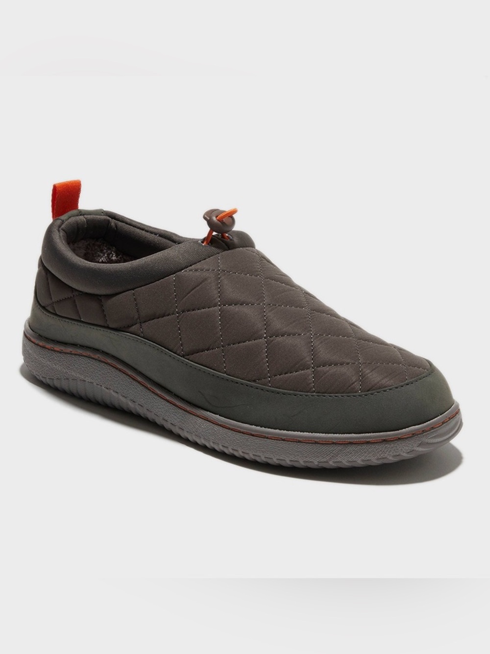 Dluxe by Dearfoams - Men's Corey All Day Slide Slippers - Charcoal Gray - new